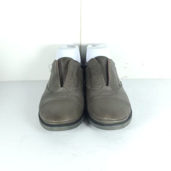 PIKOLINOS Women's Pyrgos US8,5 EU39 Gray Leather Laceless Slip-On Flat Oxford - Picture 3 of 16